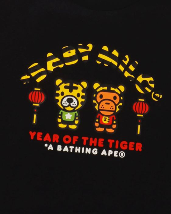 camiseta del año del tigre bebé milo niños negro 26D801744 A Bathing Ape