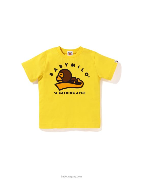 camiseta para dormir baby milo niños amarillo 26D801554 A Bathing Ape