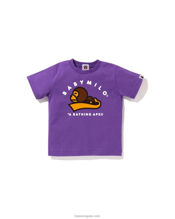 camiseta para dormir baby milo niños púrpura 26D801553 A Bathing Ape