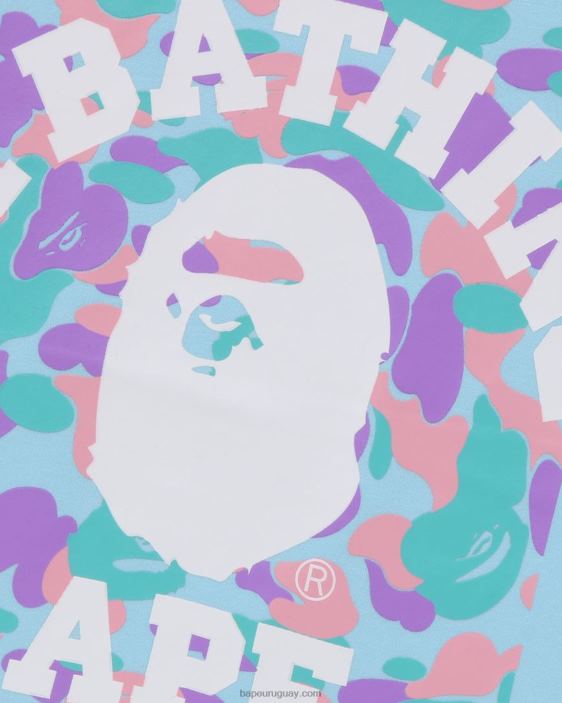 camiseta universitaria con volantes en capas niños azul claro 26D801406 A Bathing Ape