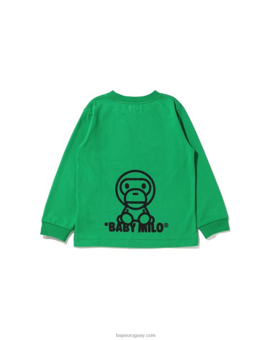 toda la camiseta de la mezcla del bebé milo niños menta 26D801515 A Bathing Ape