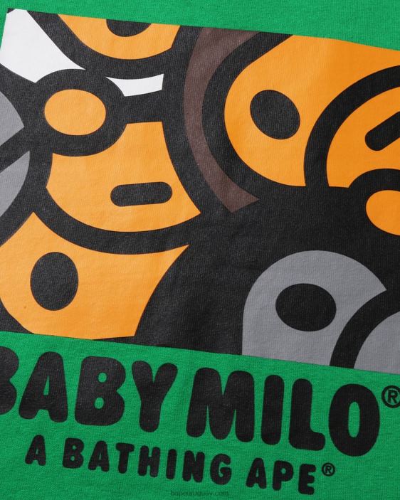 toda la camiseta de la mezcla del bebé milo niños menta 26D801515 A Bathing Ape