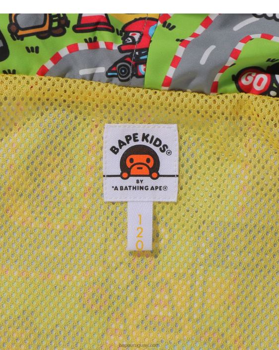 chamarra con capucha de carreras baby milo niños caso 26D801723 A Bathing Ape