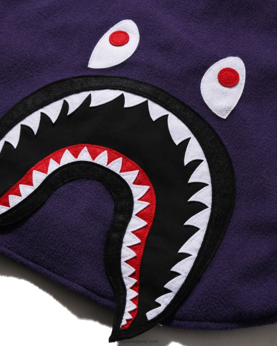 chamarra con parche de tiburón niños púrpura 26D801643 A Bathing Ape