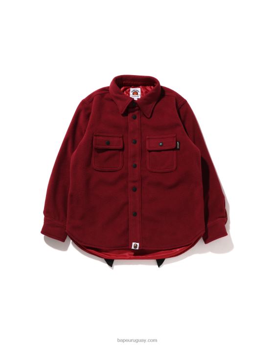 chamarra con parche de tiburón niños rojo brillante 26D801641 A Bathing Ape