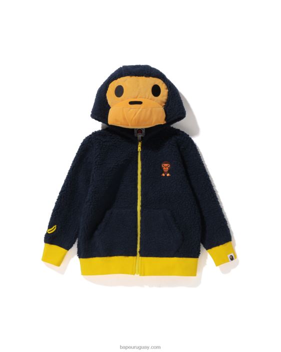 chamarra de felpa baby milo boa niños azul 26D801779 A Bathing Ape