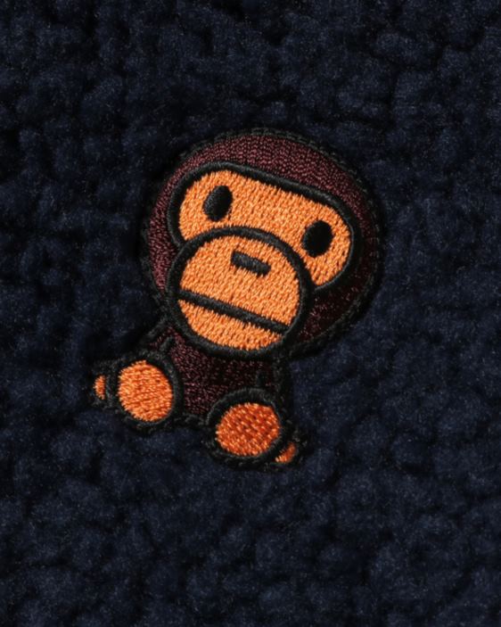 chamarra de felpa baby milo boa niños azul 26D801779 A Bathing Ape