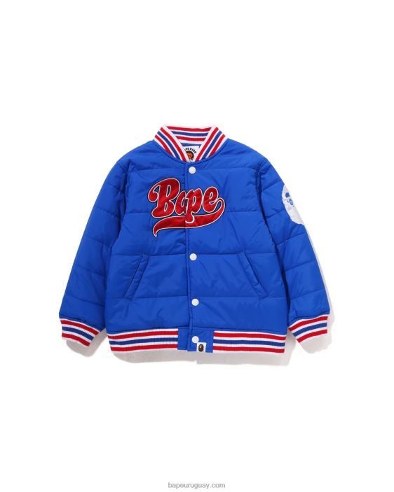 chaqueta acolchada con parche niños azul 26D801547 A Bathing Ape