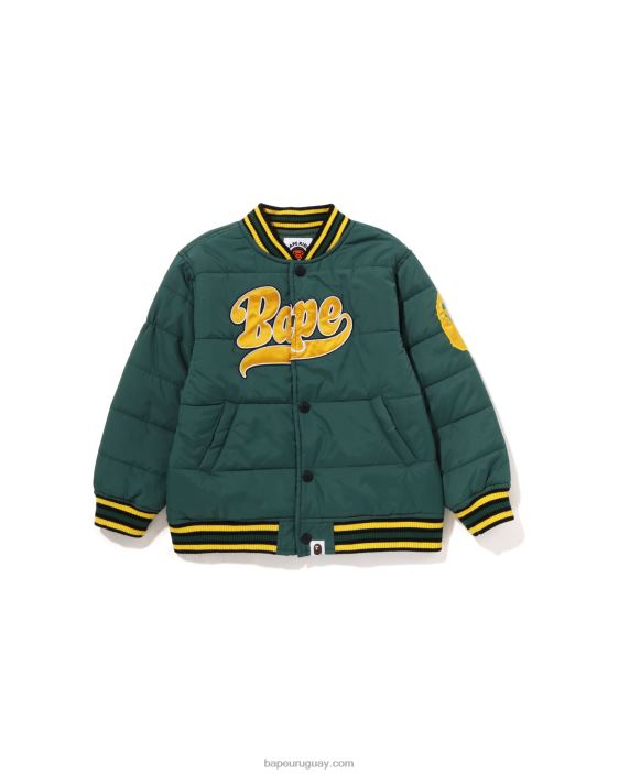 chaqueta acolchada con parche niños ejercito verde 26D801548 A Bathing Ape