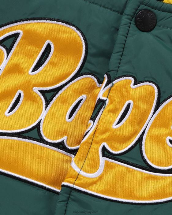 chaqueta acolchada con parche niños ejercito verde 26D801548 A Bathing Ape