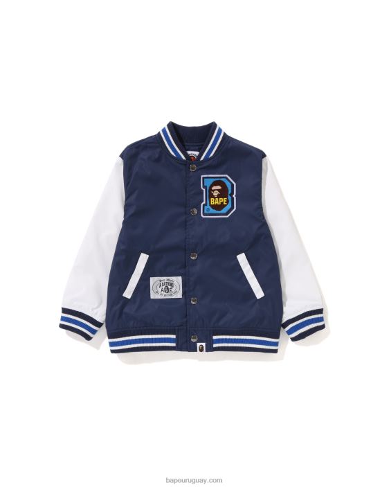 chaqueta universitaria con parche de head b niños Azul marino 26D801447 A Bathing Ape