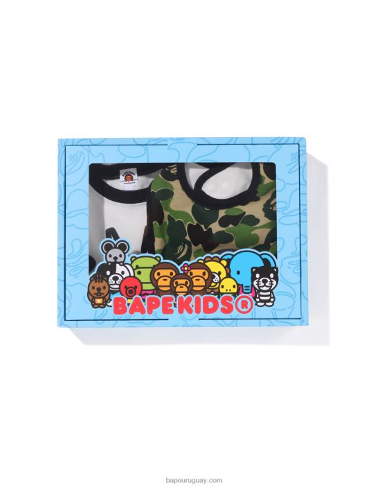 abc camo baby milo set de regalo niños ejercito verde 26D801279 A Bathing Ape