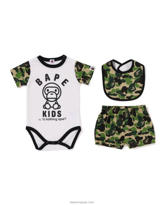 abc camo baby milo set de regalo niños ejercito verde 26D801279 A Bathing Ape