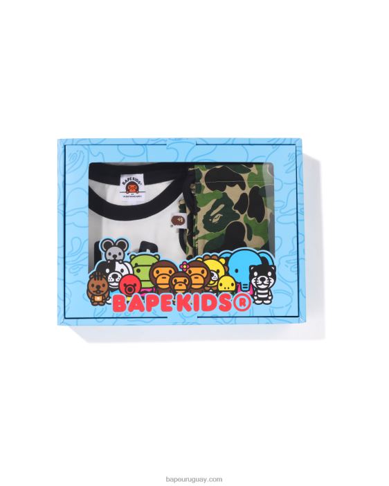 abc camo baby milo set de regalo niños ejercito verde 26D801296 A Bathing Ape