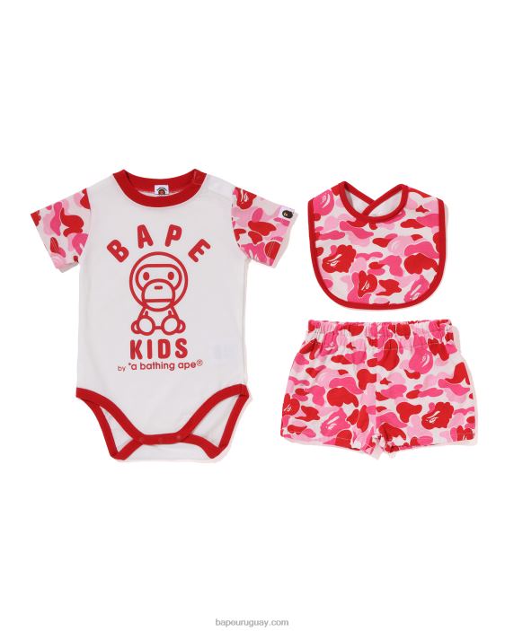 abc camo baby milo set de regalo niños rosa 26D801280 A Bathing Ape