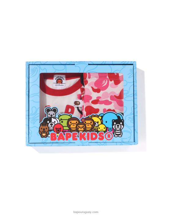 abc camo baby milo set de regalo niños rosa 26D801297 A Bathing Ape