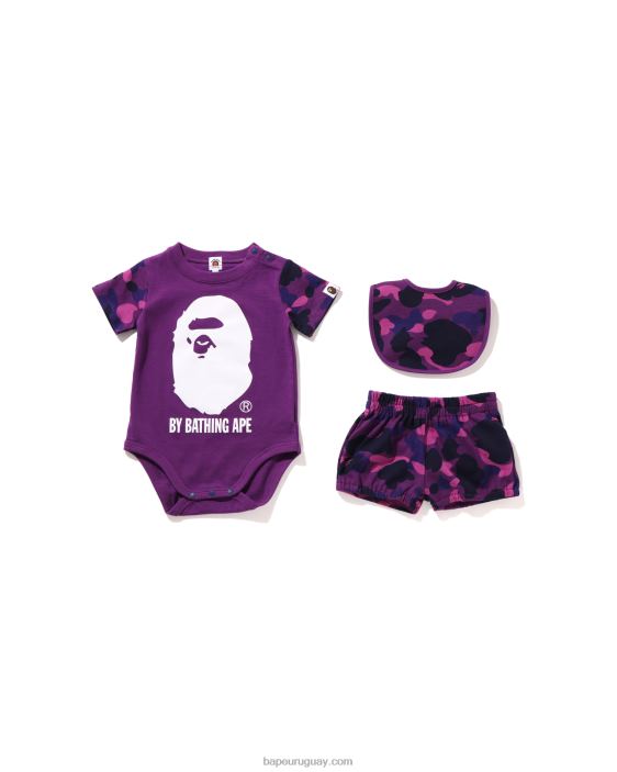 set de regalo color camo by bathing niños púrpura 26D801640 A Bathing Ape