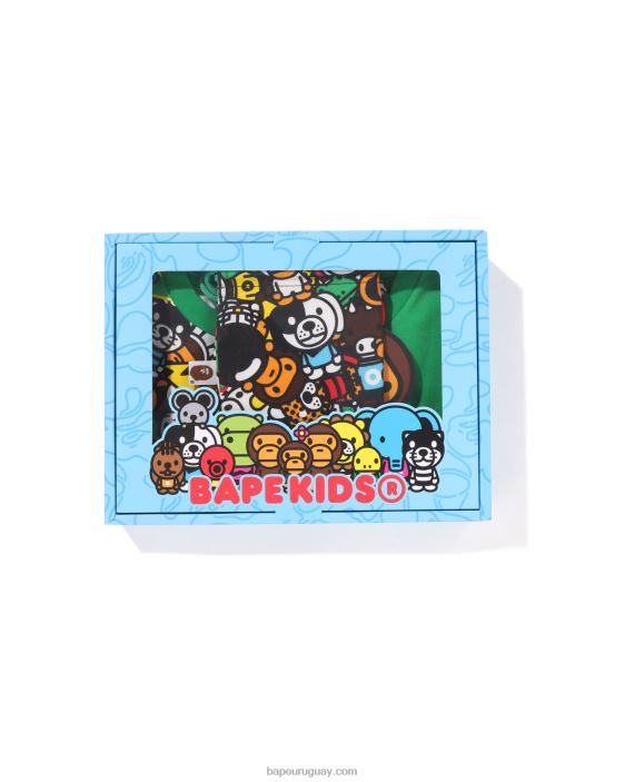 set de regalo milo all safari niños Esmeralda 26D801393 A Bathing Ape