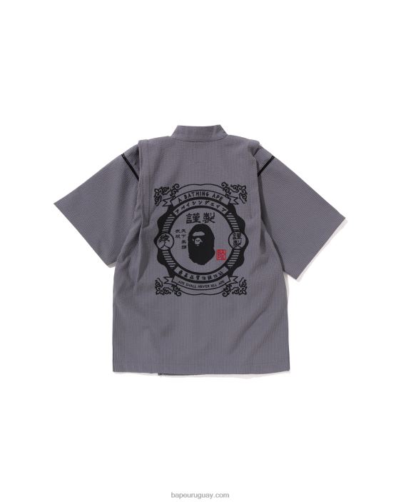 traje de jinbei de japón niños gris 26D801333 A Bathing Ape