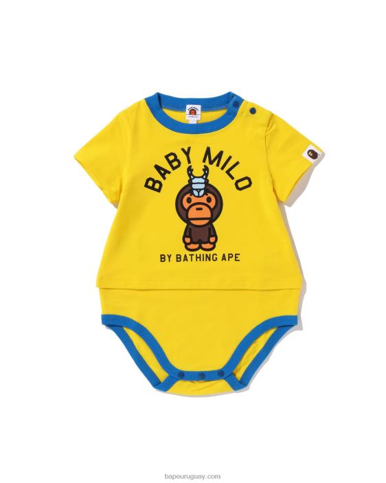 baby milo body a capas con escarabajo ciervo niños amarillo 26D801616 A Bathing Ape