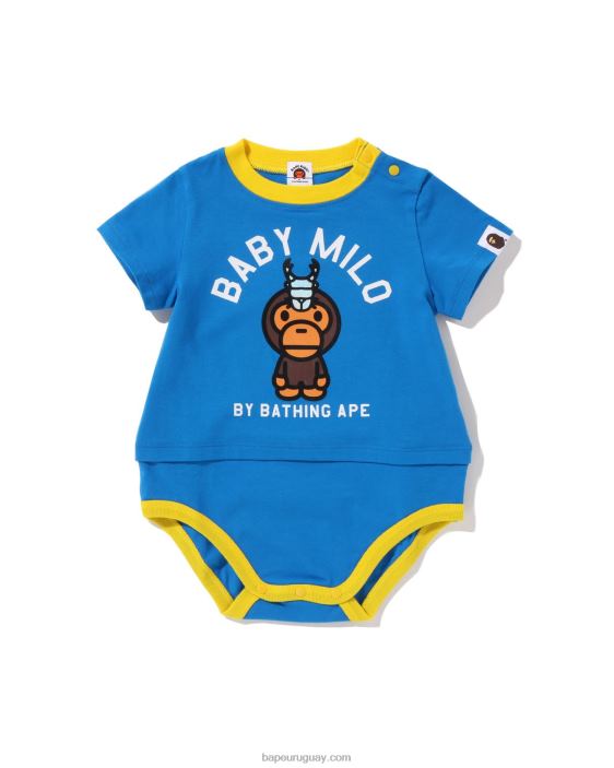 baby milo body a capas con escarabajo ciervo niños azul 26D801615 A Bathing Ape
