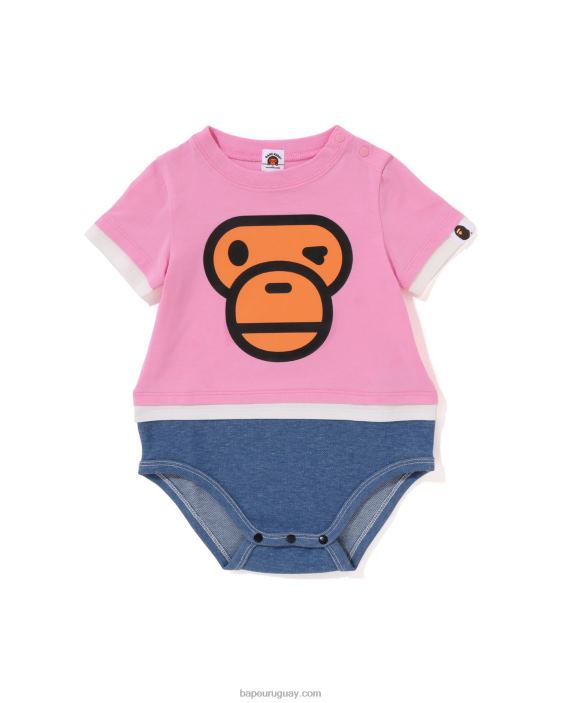 body a capas con cara de milo niños rosa 26D801702 A Bathing Ape