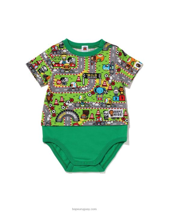 body bebe milo racing niños Esmeralda 26D801611 A Bathing Ape