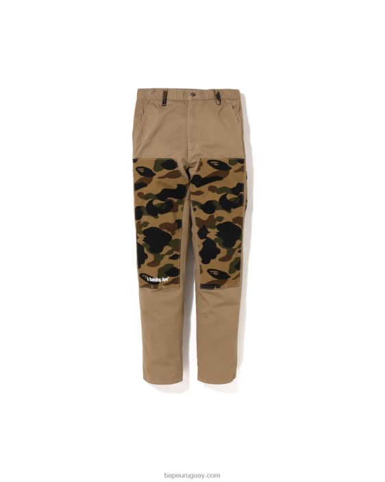 Pantalones de pintor 1st camo jr niños beige 26D801497 A Bathing Ape