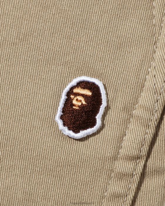 abc pantalones de camuflaje con puños jr niños beige 26D801682 A Bathing Ape