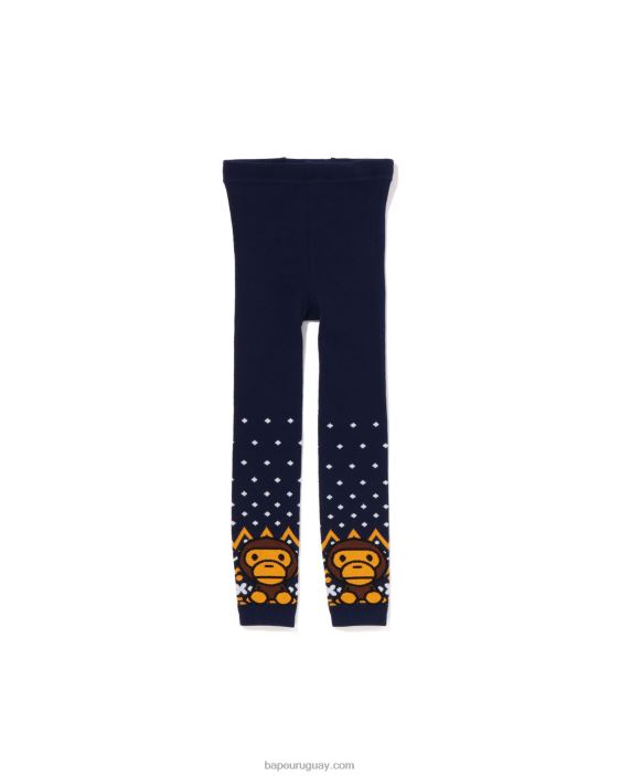 bebé milo legging nórdico niños Azul marino 26D801468 A Bathing Ape