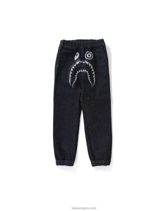 joggers de mezclilla tiburón niños mezclilla 26D801794 A Bathing Ape