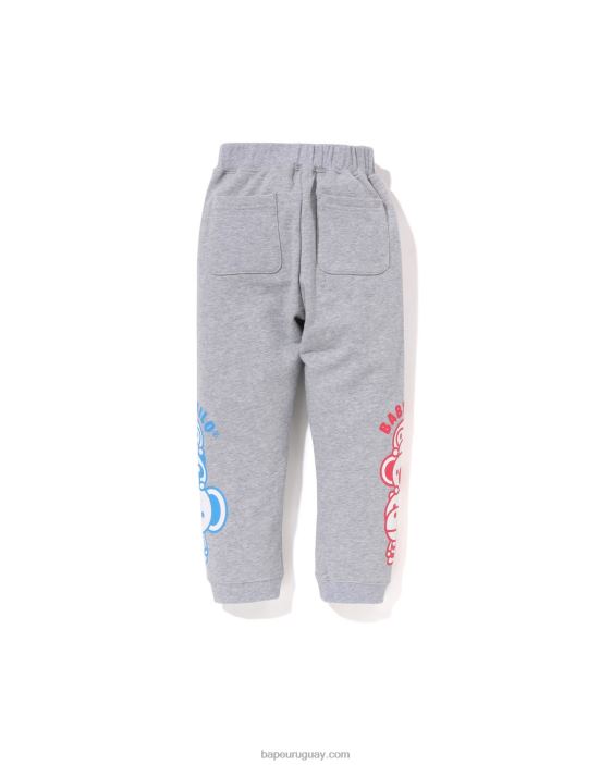 pantalon de chándal baby milo friends niños gris 26D801421 A Bathing Ape