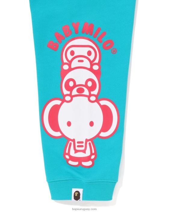 pantalon de chándal baby milo friends niños menta 26D801420 A Bathing Ape