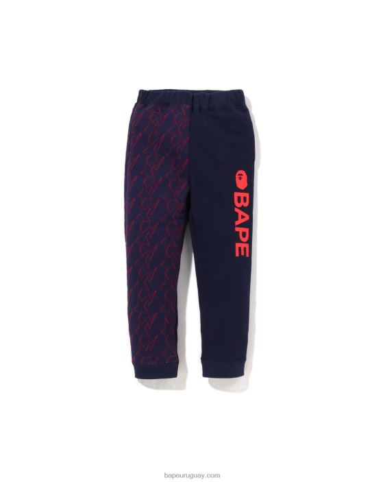pantalones de chándal acolchados sta niños azul 26D801543 A Bathing Ape