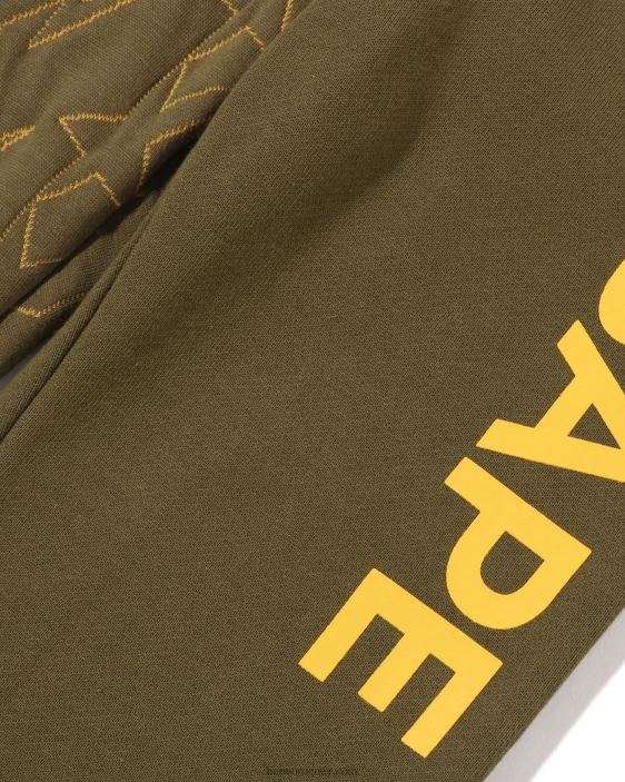 pantalones de chándal acolchados sta niños ejercito verde 26D801541 A Bathing Ape
