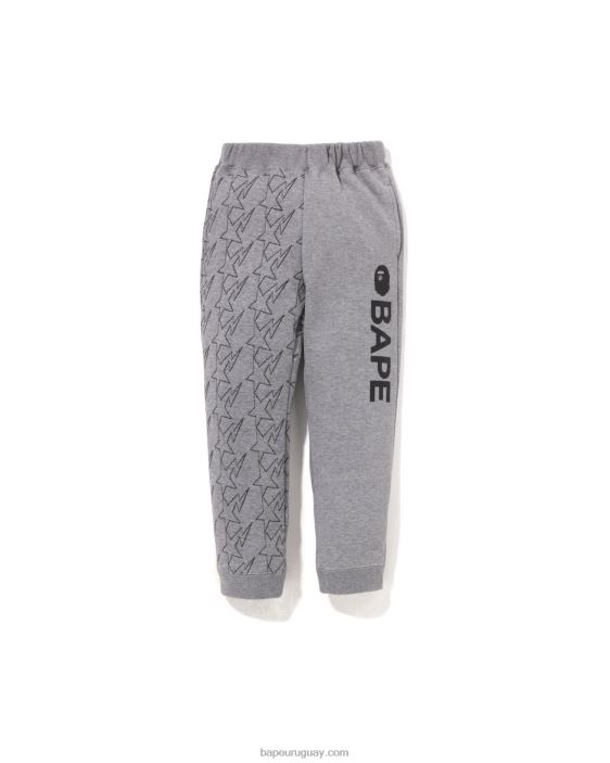 pantalones de chándal acolchados sta niños gris 26D801542 A Bathing Ape