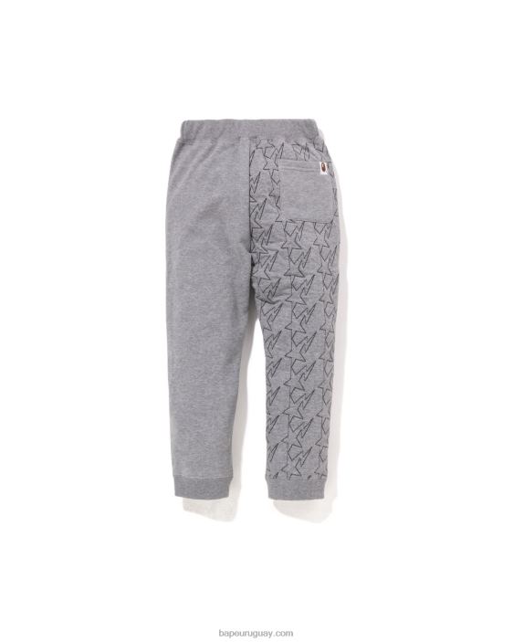 pantalones de chándal acolchados sta niños gris 26D801542 A Bathing Ape