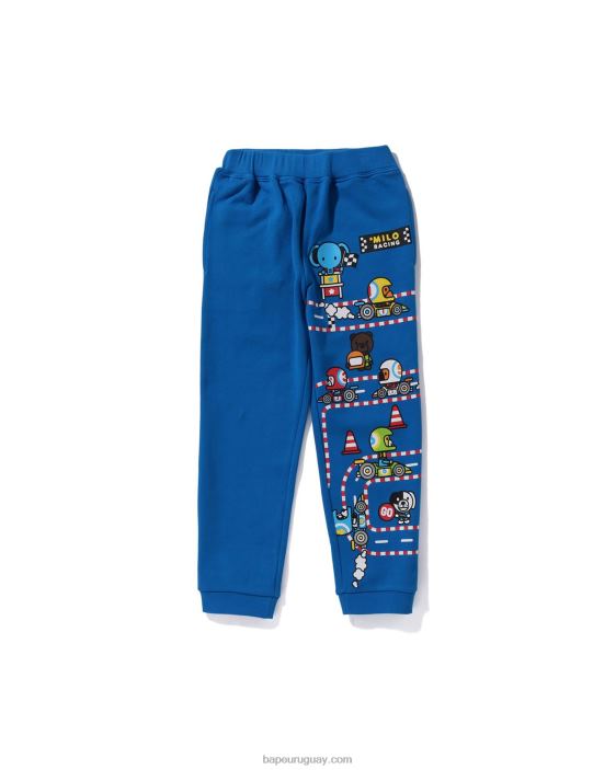 pantalones de chándal baby milo racing friends niños azul 26D801731 A Bathing Ape