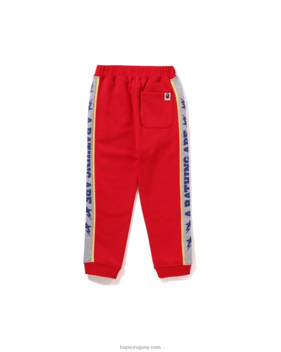 pantalones de chándal con diseño colour block niños rojo brillante 26D801579 A Bathing Ape