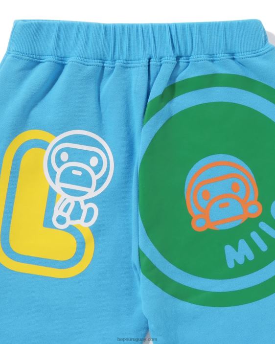 pantalones de chándal con letras baby milo niños azul 26D801355 A Bathing Ape