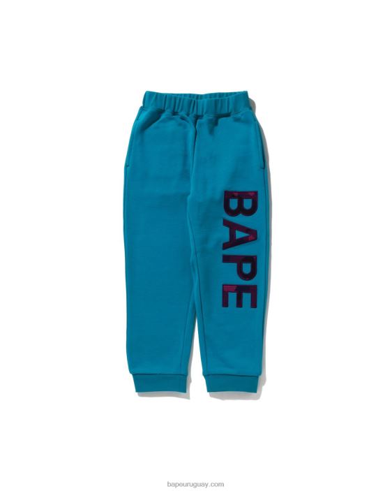 pantalones de chándal con parches niños ejercito verde 26D801427 A Bathing Ape