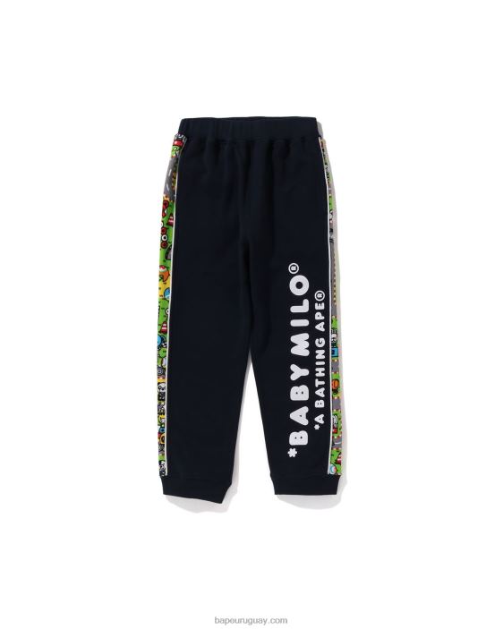 pantalones de chándal de carreras baby milo niños Azul marino 26D801719 A Bathing Ape