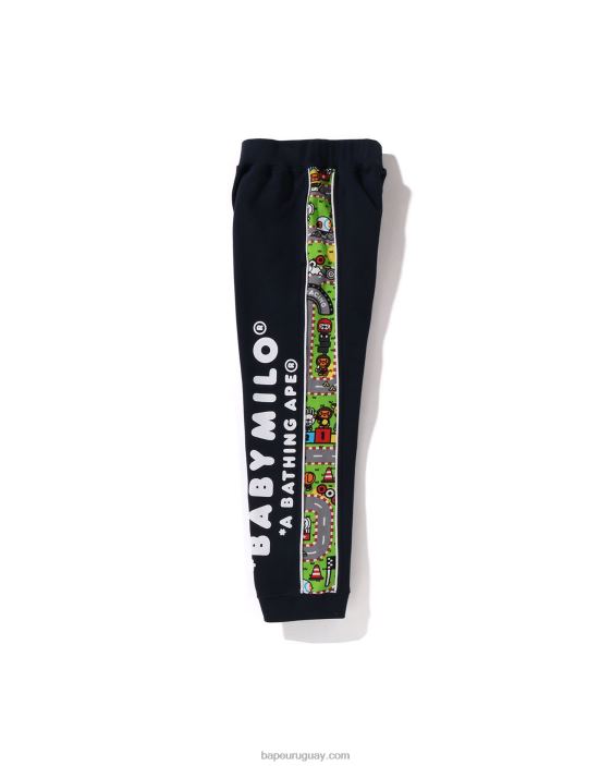 pantalones de chándal de carreras baby milo niños Azul marino 26D801719 A Bathing Ape