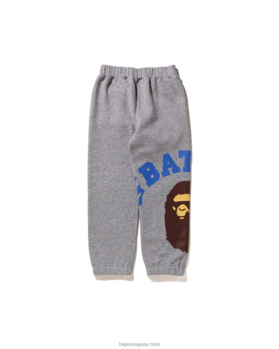 pantalones de chándal universitarios gigantes niños gris 26D801537 A Bathing Ape