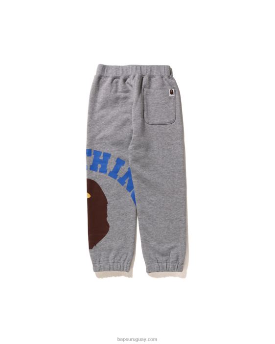 pantalones de chándal universitarios gigantes niños gris 26D801537 A Bathing Ape