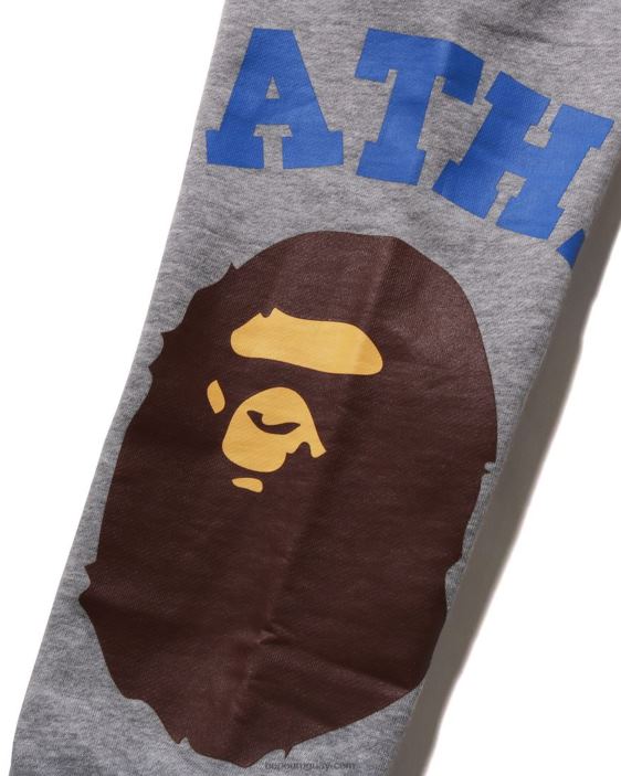 pantalones de chándal universitarios gigantes niños gris 26D801537 A Bathing Ape