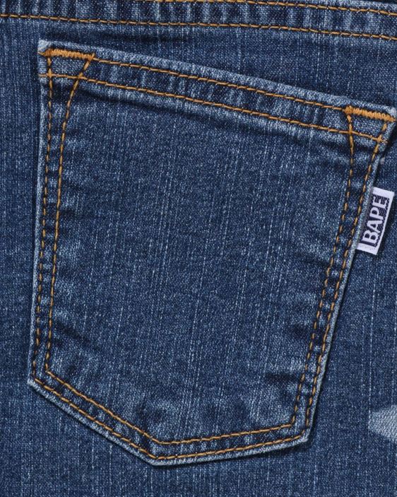 pantalones de mezclilla al azar sta niños Azul marino 26D801464 A Bathing Ape