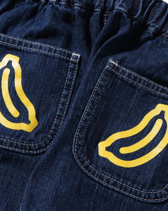 pantalones de mezclilla con globos de diálogo de baby milo niños mezclilla 26D801560 A Bathing Ape