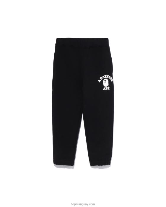 pantalones deportivos universitarios niños negro 26D801444 A Bathing Ape
