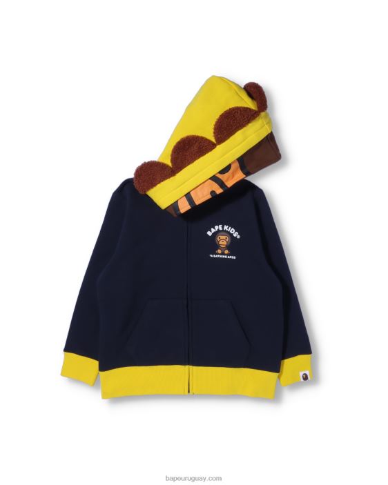 Sudadera con capucha y cremallera de Baby Milo Friends niños azul 26D801759 A Bathing Ape